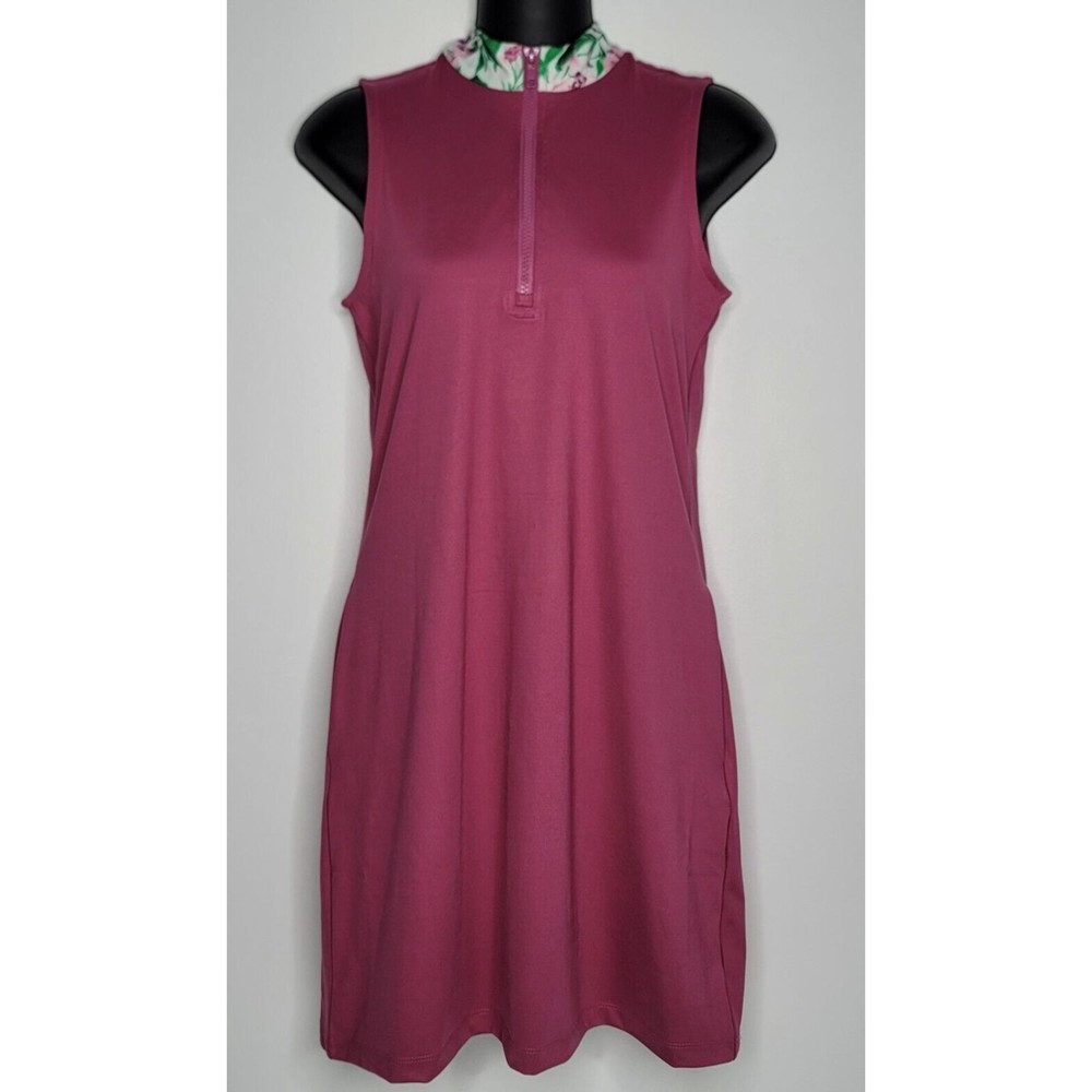 Tommy Bahama Golf Tennis Dress Womans Floral Tropical Print w/ Shorts Pink XS - Picture 1 of 8